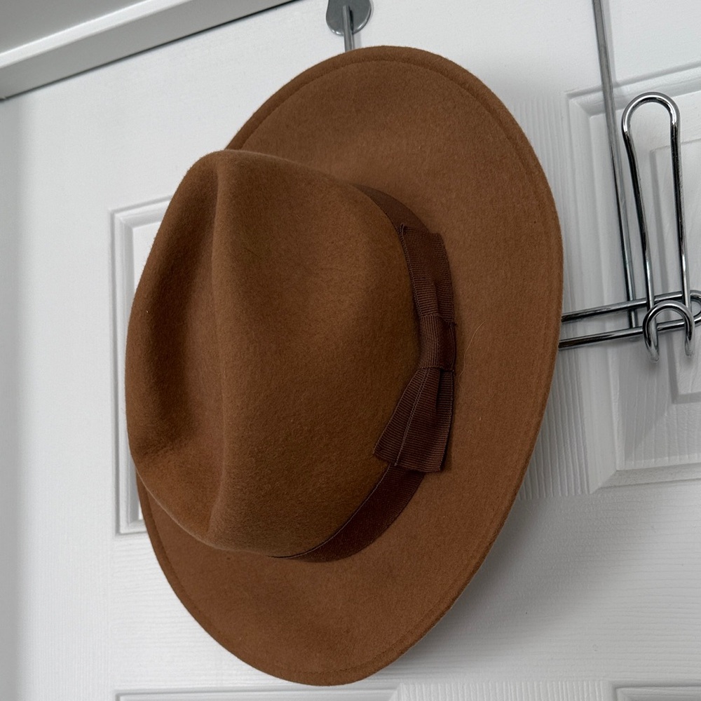 J. Crew Brown 100% Wool Hat - Picture 3 of 9